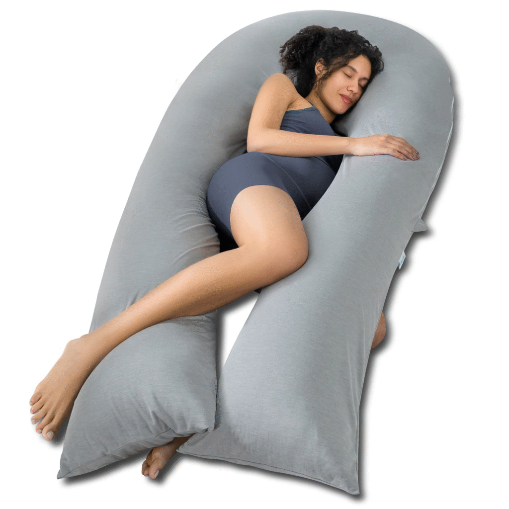 2. Queen Rose U-Shape Pillow – Ultimate Full-Body Hug