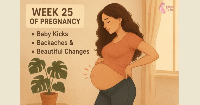 Week 25 of Pregnancy: Baby Kicks, Backaches & Beautiful Changes